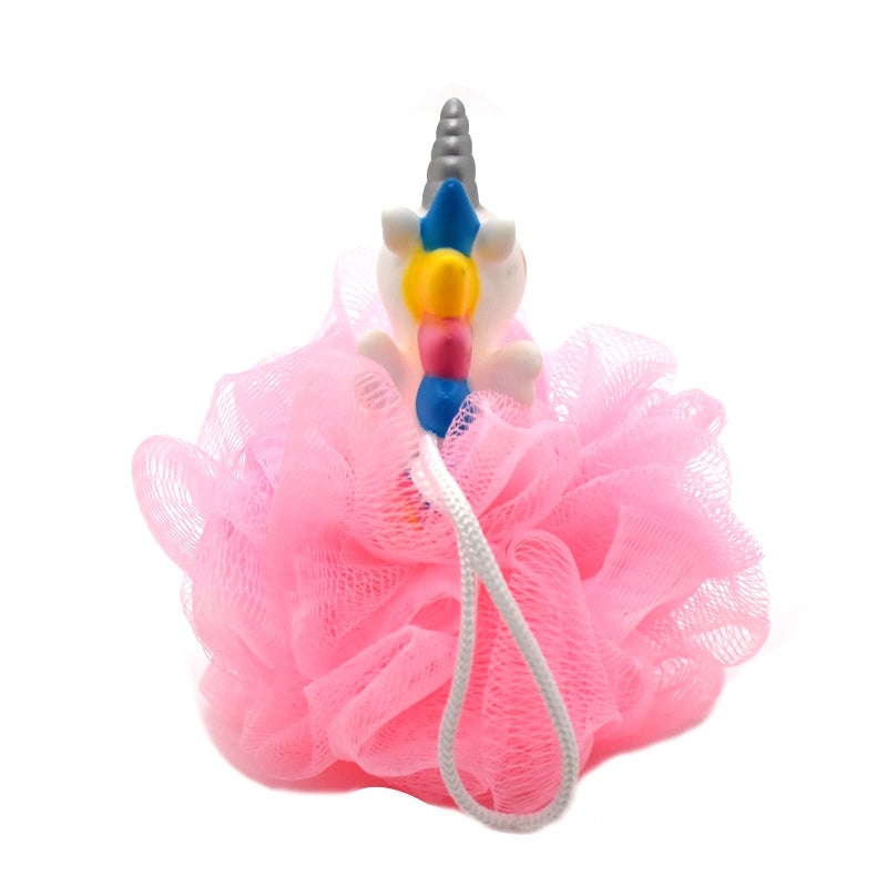Ralcosuss Cute Unicorn Kids Bath Loofahs Balls for Baby Girls Boys Mesh Shower Ball Pouf Exfoliating Bath Sponge Body Cleaner Bath Accessories - Image 4